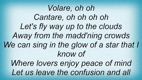 lyrics of volare in english